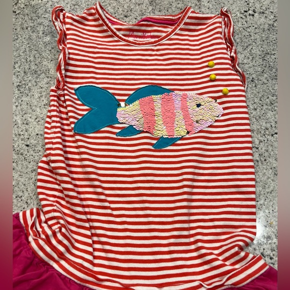 Mini Boden Fish Dress Size 9-10 - Picture 2 of 6
